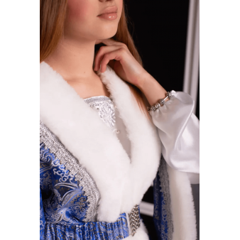 Костюм Снігуронька Боярська з кокошником 