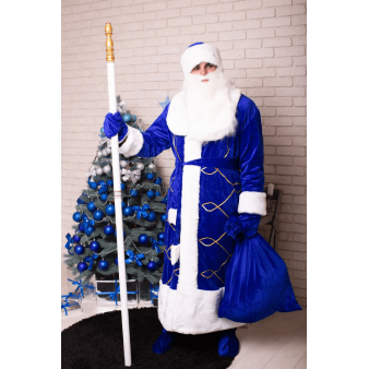 Blue New Year's Father Frost costume sizes 48-56